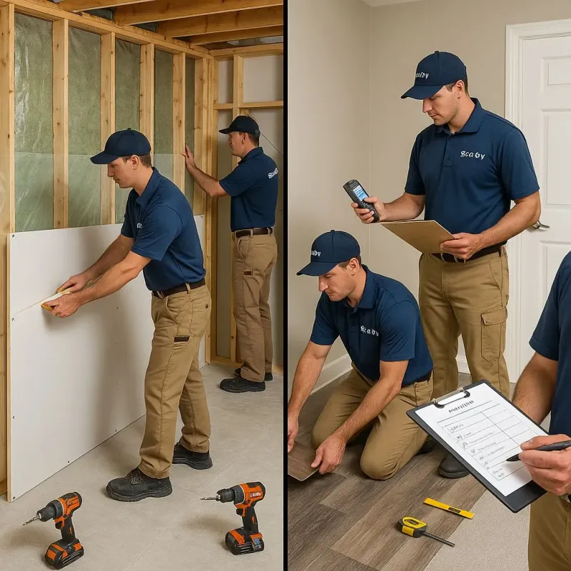 Repairs and Reconstruction process in Princes Lakes, IN